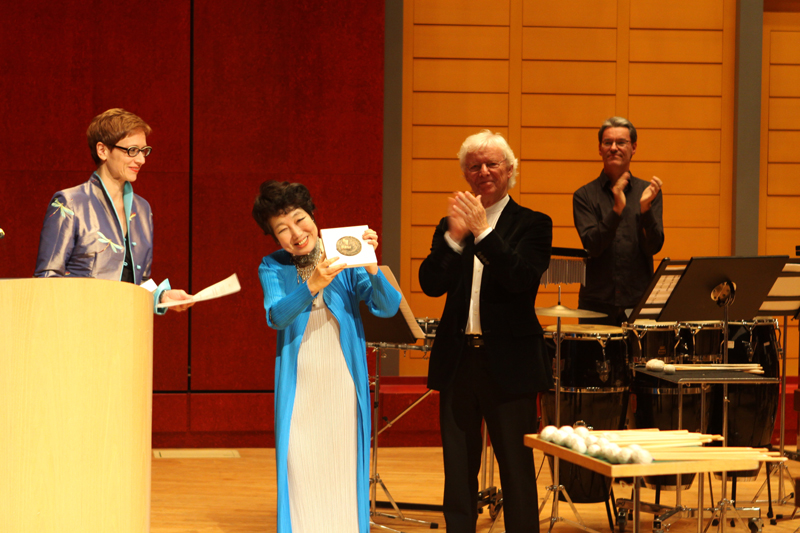 Keiko Abe being honored at Stuttgart 2012